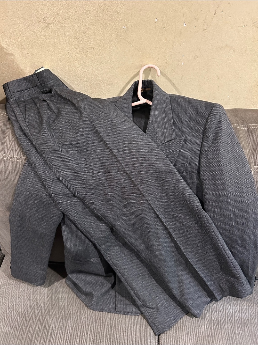 Vintage Jacobson’s Gray Two-Piece Jacket/Pant Suit Set - Like New